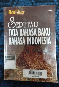 Seputar Tata Bahasa Baku Bahasa Indonesia