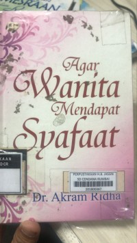 Agar Wanita Mendapat Syafaat