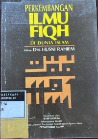 Perkembangan Ilmu Fiqih