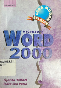 Cara Mudah Belajar Microsoft Word 2000